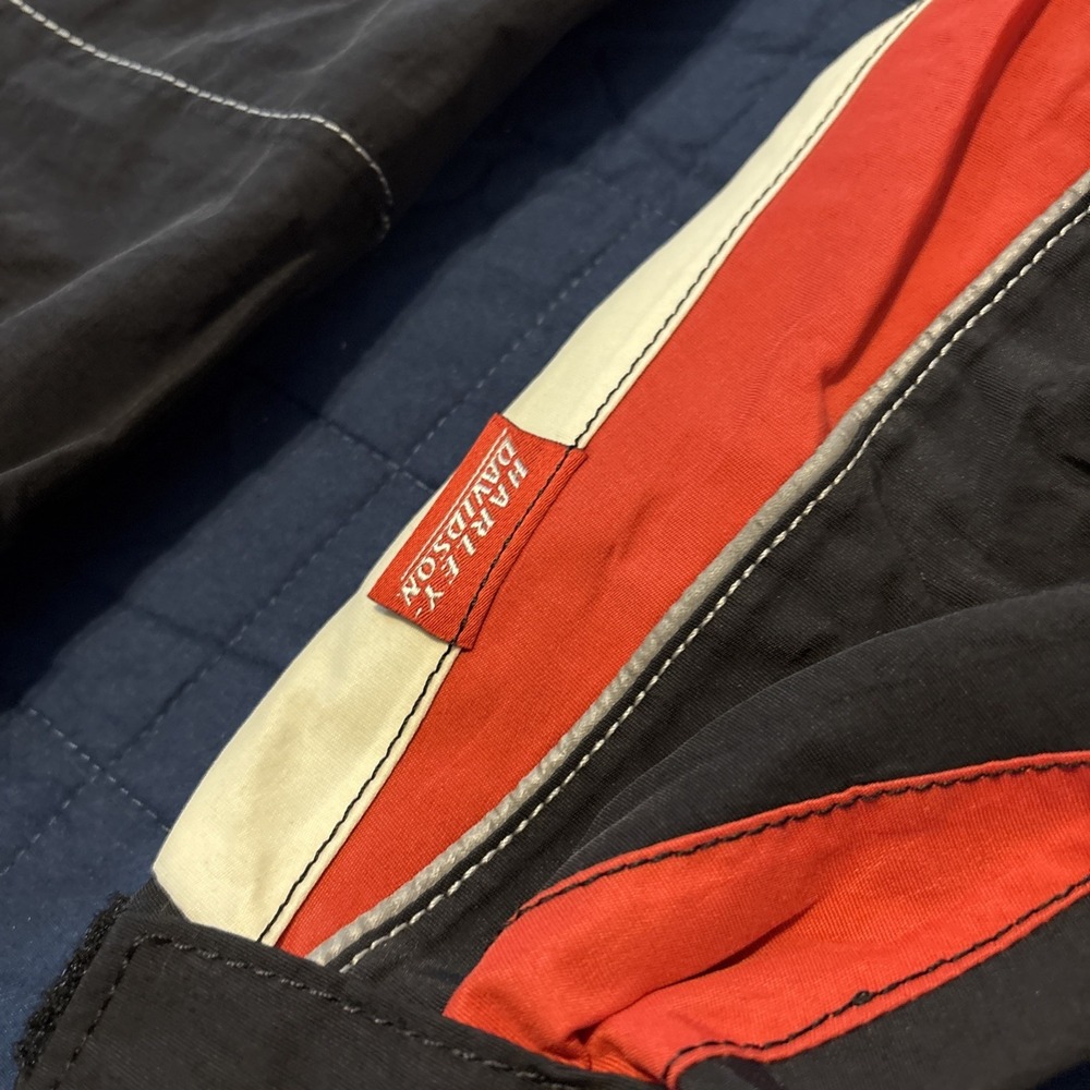 Harley Davidson Nylon Heavy Windbreaker Jacket Womens M Very Good Condition - Picture 14 of 16